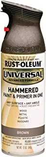 Rust-oleum universal 245218 12 ounce 355ml hammered brown spray