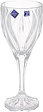 Bohemia 657 crystal goblet set, 6 pieces - clear