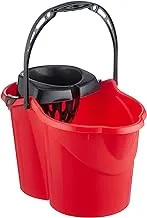 Maya Oval Bucket with Wringer 15 L Red 09050