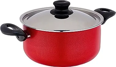 Trueval Teflon Bait al arab egypt non stick cooking pot with lid, 22 cm