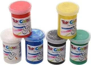 Toy Color Pots Fingerpaint Water Color - 6 Colors