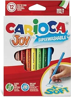 Carioca super washable fine nib color markers - set of 12