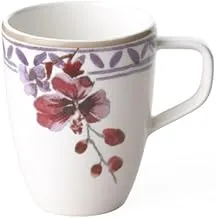 كوب Villeroy & Boch Artesano Provençal Lavender Mocha / Espresso ، بورسلين ممتاز ، أبيض / متعدد الألوان ، 100 مل ، لافينديل ، قطعة واحدة