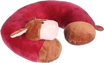 Generic Koala-shaped fiber neck pillow - burgundy