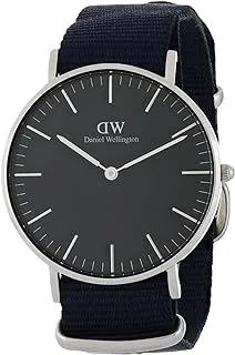 Daniel Wellington Watch Unisex , Quartz Movement, Analog Display, Blue Fabric Strap-DW00600282