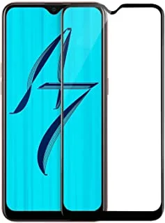 Plus 3d edge full glue front body cover tempered glass screen protector for oppo a7 - black