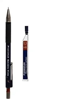 Staedtler 7755abk25d mars micro mechanical pencil with refill leads 0.5mm - black