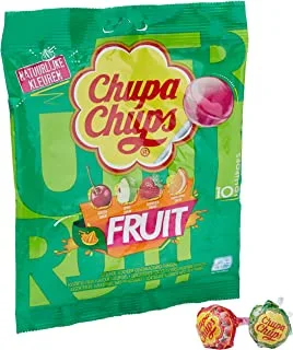 CHUPA CHUPS FRUIT LOLLIPOPS 120G