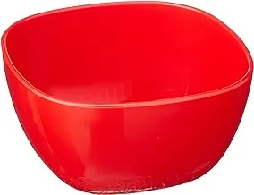 M-Design Eden Plastic Soup Bowl (16cm) - Microwave, Dishwasher, Food Safe & BPA Free (6, Red)