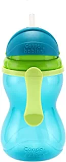 Canpol babies Sport Cup with Filp-top Silicon Straw 270ml blue