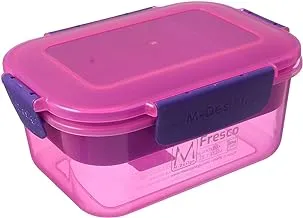 M design lunch box, 1.1 liter - pink and purple