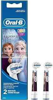 Oral-B Stages Power Kids Frozen Electric Toothbrush Replacement Brush Heads Refill, Powered by Braun EB10-2 - Pack of 2 (Packaging may vary)