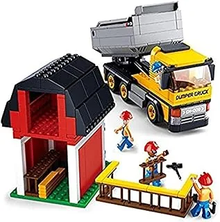 Sluban Dump Truck Town Building Kit (384 Pieces)