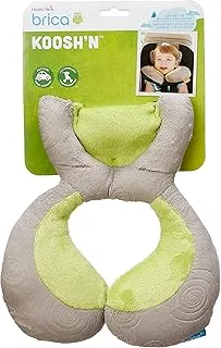 Munchkin brica koosh'n infant neck and head support, green/grey