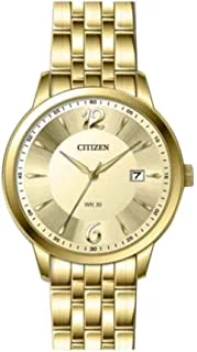 Citizen Dress Watch for Men, Automatic Movement, Analog Display, Gold Stainless Steel Strap-DZ0032-59P