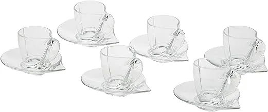 RCR Trends Set Happy Expressed Pack of 6, Glass, Transparent