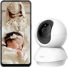 Tapo c200 360-degree smart wi-fi pan and tilt camera, 1080 p - white