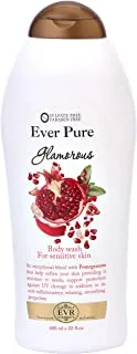 Ever Pure Glamorous Pomegranate Body Wash for Sensitive Skin, 650 Milliliters