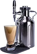 GrowlerWerks uKeg Nitro Cold Brew صانع القهوة ، 50 أونصة ، أسود كروم