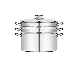 El Dahan Saute Pot Set with Handle, 24 cm - Silver