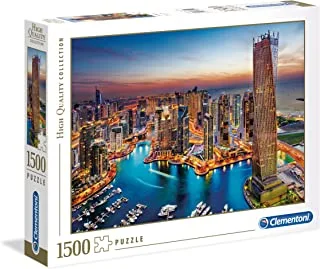 Clementoni Puzzle Hqc Dubai Marina 1500 Pieces, Multicolor