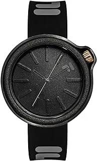 Fila Watch Unisex , Japanese Quartz Movement, Analog Display, Black Silicone Strap-38-315-102-LE