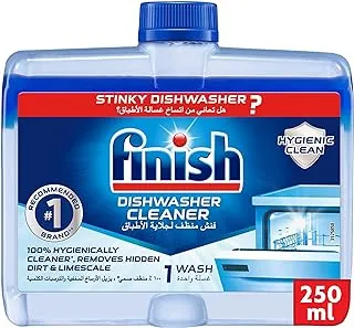 Finish dishwasher cleaner, 100% hygienically cleaner, removes hidden dirt and limescale, 250ml