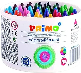 Primo 062PC48A Jumbo Wax Crayons - Set of 48 Pieces, Multi Color