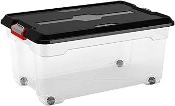 Kis 8469300 Moover Plastic Storage Box, 43 Liter - Multi Color