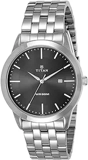 Titan 1584Sm04 Dress Watch For Men- Silver