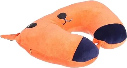 Generic Boom fresh fiber neck pillow - orange and navy