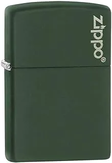 ولاعة زيبو لون أخضر مطفي مع شعار Zippo - أخضر [221ZL]