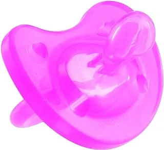 Chicco soother ph. soft pink silicone 0-6m 1pc b/new