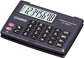 آلة حاسبة عملية محمولة CASIO LC-160LV-BK