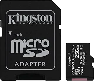 Kingston 256GB MicroSD Class 10 Canvas Select Plus Card with SD Adaptor - SDCS2/256GB