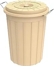 Cosmoplast IFHHDR225IV 100L Round Plastic Drum With Lid - Ivory