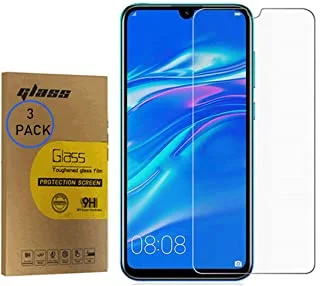 [3 عبوات] زجاج مقوى شفاف لهاتف Huawei Y6 2019 / Y6 Prime 2019 / Y6 Pro 2019 MRD-LX1F LX1 6.09 بوصة مضاد لبصمات الأصابع ومضاد للخدش عالي الوضوح وواقي زجاجي للشاشة