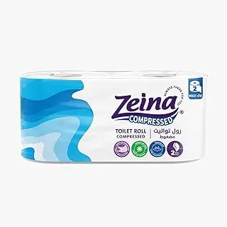 Zeina toilet compressed tissue 2 rolls, blue