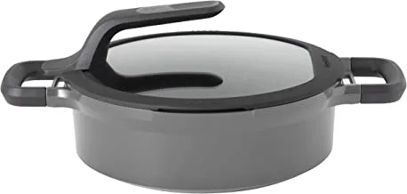 Berghoff - covered stay-cool 2-handle saute pan grey 24 cm 37.6x27x12.8