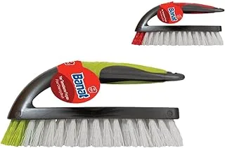 Banat Floor Cleaning Brush With Handle, Assorted Colors, PTC-730723