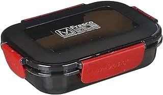 M design lunch box, 600 ml - black and red