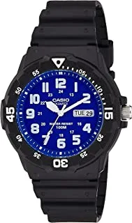 Casio Men's Blue Dial Resin Band Watch - MRW-200H-2B2, Analog, Quartz