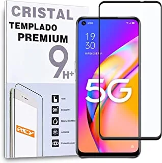 واقي شاشة منحني لـ OPPO A93 5G - A54 5G - REALME Q3 5G - REALME Q3i 5G ، أسود ، زجاج مقوى ممتاز ، 3D / 4D / 5D ، مضاد للكسر