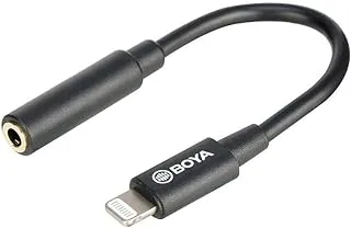 Boya By-K3 3.5Mm Trrs Female To Lightning Adapter Cable - Black