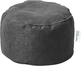 Homztown Dot Sabia Bean Bag - Indoor Outdoor Bean Bag Chair, Portable and Comfortable Furniture, Perfect Indoor and Outdoor Furniture - Grey, 28x40cm