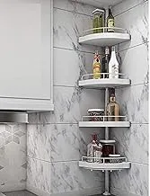 WLXCQT Free punch top stand bathroom bathroom rack wall hanging toilet toilet shelf sewing organizer 4 layer storage tray (applicable washing table/kitchen)