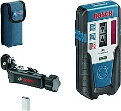 Bosch professional laser receiver lr 1 (red beam, 1 x 9v battery, bracket, range: 0-200 m)