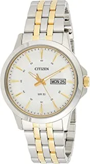 Citizen Dress Watch for Men, Quartz Movement, Analog Display, Multicolor Stainless Steel Strap-BF2018-52AE