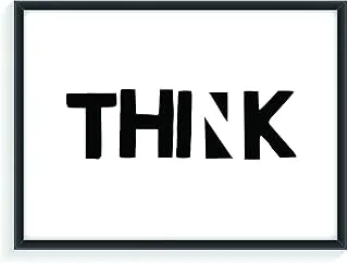 Solo E399 Think Printed Car Sticker, 15 x 15 cm - Black and White