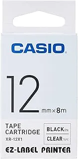 Casio XR-12X1 Printer Labeling Tape - Black